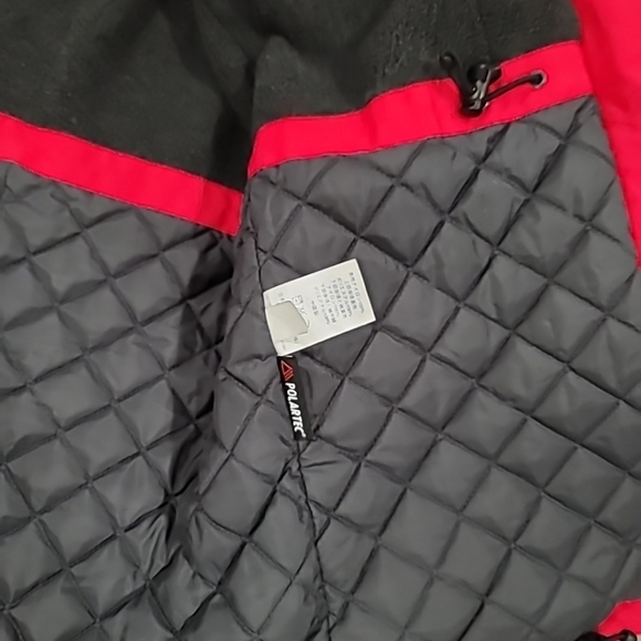 Lands End Women's Polatec Red Chore Jacket Coat Extra Large 18-20 - Picture 4 of 11